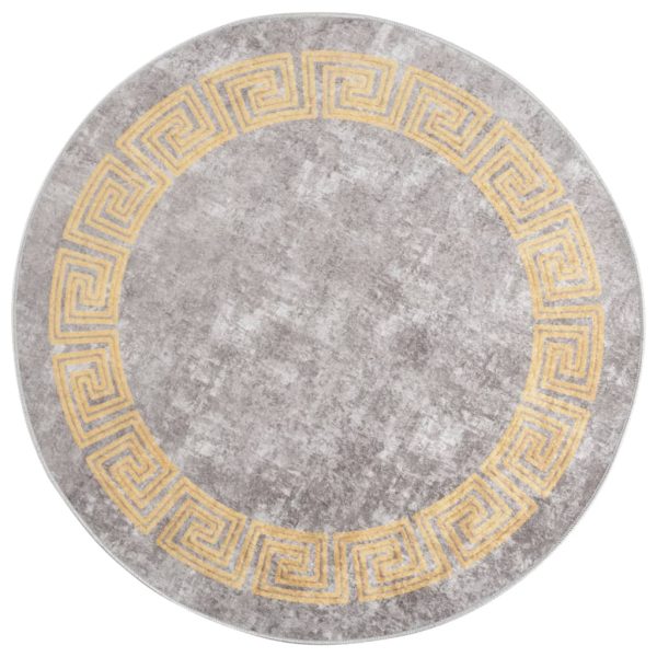 gulvtæppe Ï120 skridsikkert og vaskbart grå